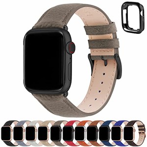 アップルウォッチ バンド Apple Watch バンド アップルウォッチベルト 本革 装着簡単 保護ケース付き レディース メンズ 1/2/3/4/5/6/7/8