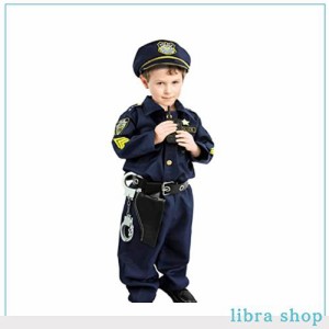 [Lhyxuuk] ポリス コスプレ 子供 キッズ ハロウィン 警察官 警察 3歳-12歳 コスプレ 衣装 制服 ポリス お巡りさん 仮装 ハロウィン コス