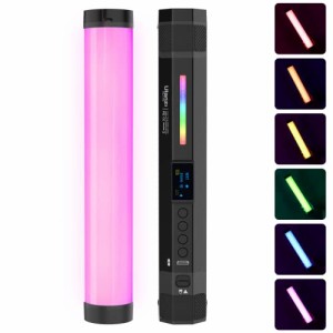 新版 Ulanzi LED 360°RGBビデオ バーライト 撮影用 ビデオカメラ用棒型 2600mAh Type-C充電式 2500-9000K調光可能な マグネット搭載 照