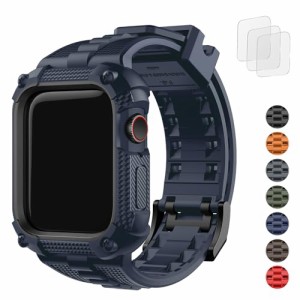 アップルウオッチ バンド iWatch シリーズ 9/8/7/6/5/4/SE/SE2に対応 アップルウオッチ 一体型 ベルト コンパチブル Apple Watch バンド 