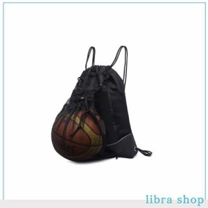 YFFSFDC バスケットボールバッグ バスケ リュック サッカーボールバッグ ボールケース 軽量 便利 多機能 大容量 スポーツバッグ (ブラッ