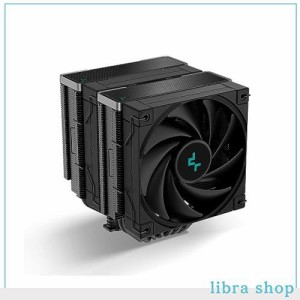 DeepCool AK620 ZERO DARK 高性能 CPU クーラー、デュアルタワー設計、2x 120mm フルイド ダイナミック ベアリング ファン、6 つの銅製ヒ