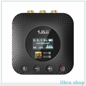 1Mii Bluetooth レシーバー LDAC ＆ APTX HD ＆ APTX LL 低遅延 AAC オーディオ 対応、 ブルートゥース 受信機 3.5mm イヤホンジャック A