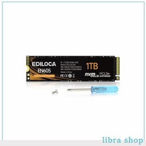 EDILOCA EN605 SSD 1TB PCIe Gen 3.0×4 NVMe1.3 M.2 2280 内蔵型SSD 3D TLC NANDフラッシュ搭載 最大読み込み2150MB/s ノートパソコンと