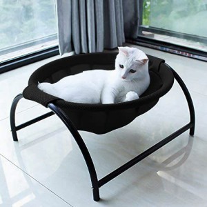 JUNSPOW 猫ベッド ペットハンモック 犬猫用ベッド 自立式 猫寝床 ネコベッド 猫用品 ペット用品 丸洗い 安定な構造 取り外し可能 通気性 