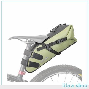 Rhinowalk 自転車サドルバッグ 大容量 13L 防水 PVC加工 自転車用 サイクリングバッグ ロードバイク サドルバック グリーン