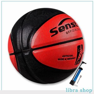 Senstonバスケットボール7号,屋内/屋外バスケットボール 、大人/青少年バスケットボール競技トレーニング、ポンプ付き