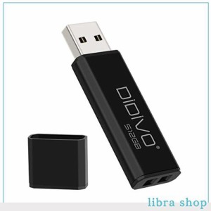 DIDIVO USBメモリ 512GB USB 2.0 フラッシュドライブ 小型 軽量 超高速データ転送 大容量 読取り最大30MB/s キャップ式 USBメモリーステ