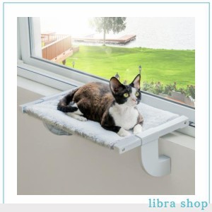 MEWOOFUN 猫ベッド 窓用 ハンモック 屋内用 ベッド 棚 窓掛け式 ペット用ハンモック大型猫適用 洗濯可 耐久性に強い 簡単設置