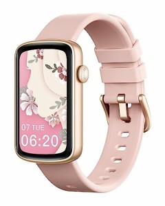 SHANG WING スマートウォッチ レディース リストバンド 型 腕時計 iPhone/Android対応 Smart Watch 着信通知 睡眠測定 女子生理サイクル