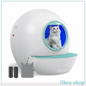 KungFuPet 猫トイレ 自動 60Lスマート 自動猫トイレ APPコントロール 定期掃除 お手入れ簡単 全自動トイレ 猫用トイレ 安全保護機能 猫 