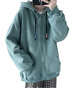 [foveitaa] ジップ パーカー メンズ 秋服 オーバーサイズ 大きいサイズ ゆったり ユニセックス 長袖 春秋服 人気 無地 柔らかい肌触り 快