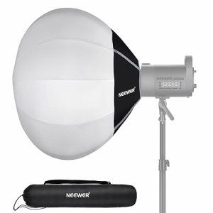 NEEWER 26”/65cm ランタンソフトボックス クイックリリース 360°ライトディフューザー Bowensマウントソフトボックス 軽量ナイロン合金