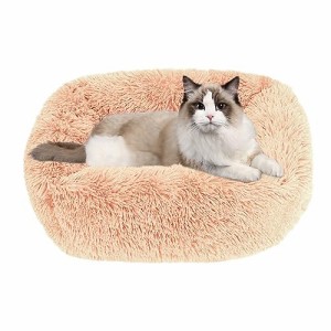 猫 ベッド Toyuxe 猫 ベッド 冬 もふもふ ベッド 猫 ベッド 洗える クッション グッズ - 長方形 角型 もふもふ もこもこ ぐっすり眠る 猫