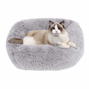 猫 ベッド Toyuxe 猫 ベッド 冬 もふもふ ベッド 猫 ベッド 洗える クッション グッズ - 長方形 角型 もふもふ もこもこ ぐっすり眠る 猫