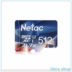 Netac Microsdカード 512GB 最大100MB/s Switchマイクロsdカード対応 microSDXC UHS-I U3 A1 V30 C10 Exfat形式 メーカー正規品認証