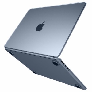MacBook Pro Max 16.2インチケース パソコン落下防止保護カバー 薄型半透明クリア 指紋防止携帯保護ケース M1/M2/M3チップA2485/A2780/A2