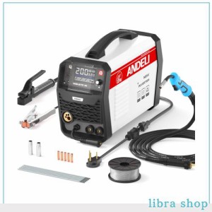 ANDELI 半自動溶接機 200A ガス？ノンガスMIG/アーク溶接/lift TIG 100V/200V兼用半自動溶接機 MIG溶接 半自動 MIG-270 LED