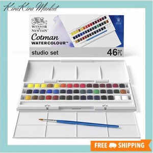 Winsor ＆ Newton ウィンザー＆ニュートン 水彩絵具 ウィンザー＆ニュートン コットマン ウォーターカラー 40色セット (45個) スタジオセ