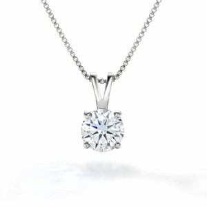 [ギフト フロム ニューヨーク] ネックレス レディース 1.25ct プラチナ 加工 一粒ネックレス シルバー925 金属アレルギー対応 女性 プレ