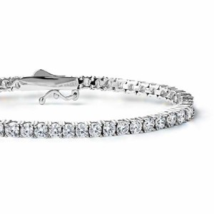 Gift from New York ブレスレット レディース 5ct テニスブレスレット プラチナ 仕上げ シルバー925 金属アレルギー対応 女性 プレゼント