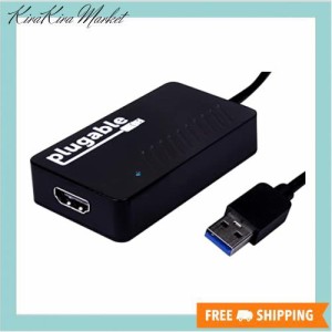 Plugable USB3.0 ディスプレイアダプタ HDMI 2K 1080p 対応 - USB グラフィック変換アダプタ DisplayLink チップ採用