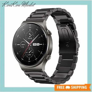 VICARA for Huawei Watch GT/Huawei Watch GT2 46mm/Huawei Watch GT active バンド ステンレス製 22mm 交換用 for Huawei ウォッチ GT 