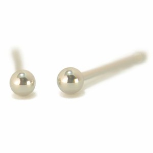 Pt900プラチナ丸玉ピアス 2mm 1ペア両耳販売 ボールピアス プラチナ ピアス プラチナピアス Pt900 PT900 yokomountain (ダブルロックキャ