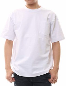 [ティーシャツドットエスティー] Tシャツ 半袖 無地 超厚手 コットン スーパーヘビーウェイトポケット付 10.2oz メンズ ホワイト L