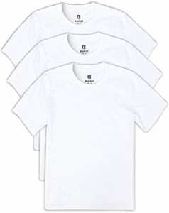 [BALLOT] Tシャツ メンズ 無地 半袖 肉厚生地 ヘビーウェイト 綿100％ 3枚組 (M, ホワイト)