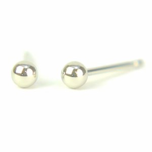 セカンドピアス プラチナ 軸太 Pt900プラチナ丸玉ピアス 3mm ピアス芯幅太タイプ 太さ0.9mm長さ10mm 1ペア両耳販売 ボールピアス Pt900 P