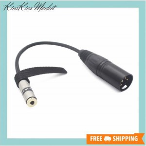 [ 4 Pin XLR 変換 3.5mm 4極 バランス メス ] 8芯銀メッキ線ハンドメイドケーブル採用変換プラグ [ 4 Pin XLR オス ] 変換 バランス ケー