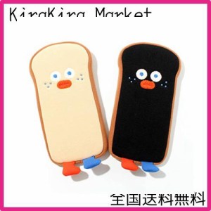 かわいい 食パントースト キャラクター 小物 ポーチ ペンケース 筆箱, Brunch Brother Runtoast Pencase (Toast)