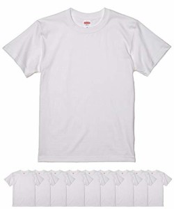 [ユナイテッドアスレ] UnitedAthle 5.6オンス ハイクオリティー Tシャツ 500101 10枚セット(ホワイト, M)