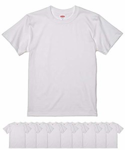 [ユナイテッドアスレ] UnitedAthle 5.6オンス ハイクオリティー Tシャツ 500101 10枚セット(ホワイト, L)