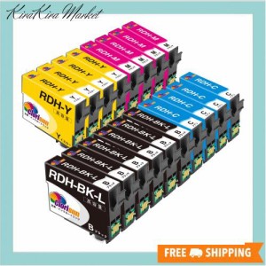 エプソン用 RDH 互換インク カートリッジ RDH-4CL RDH 4色セット×4パック + RDH-BK-L ×2（計18個入り）Epson リコーダー 互換インク IC