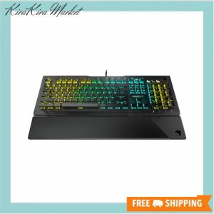 ROCCAT Vulcan Pro 光学 RGB ゲーミングキーボード フルサイズ US 英語配列モデル 静音 リニア(オプティカル) 国内正規品 ドイツデザイン