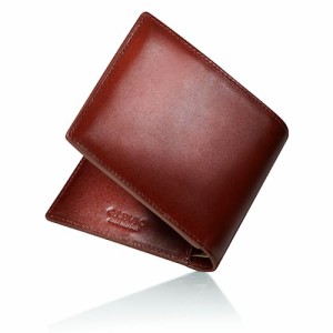 [グレヴィオ] 二つ折り財布 栃木レザー折財布 メンズ ブラウン