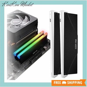 EZDIY-FAB 新しいバージョン RGB RAM 冷却 メモリヒートシンク アドレサブル RGB LED機能搭載 (デスクトップ オーバークロックPC用 メモ