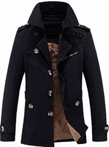 [アルファーフープ] メンズ アウター 上着 裏 起毛 ボア コート カーディガン ジャケット 大きい 大きめ おおきい サイズ 長袖 ロング 丈