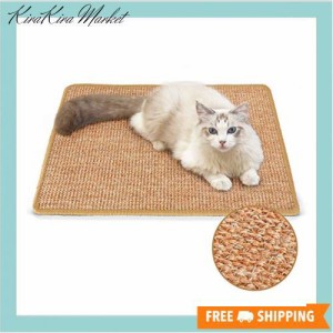 FUKUMARU 猫用スクラッチャーマット、サイズ40CM * 60CM、猫用爪とぎマット、猫、猫用、爪とぎ、マット、高密度 天然サイザル麻製、猫用