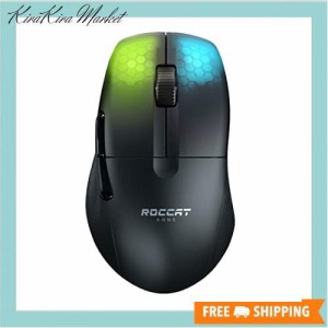 ROCCAT ゲーミングマウス Kone Pro Air ワイヤレス 2.4GHz/Bluetooth ブラック/黒 光学式/19K/オプティカルスイッチ/サイドボタン/軽量75