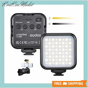 Godox LITEMONS LED6Bi LEDライト CRI95 3200K-6500K 調整可能 マグネットデザイン 大容量電池 ビデオ会議/Youtube/生放送/撮影用