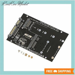 SATA M.2 NGFF SSD ＆ mSATA SSD → 2.5 インチ SATA 3.0 変換 アダプター 2 in 1 Combo M.2 NGFF ＆ mSATA SSD to SATA 3.0 Adapter