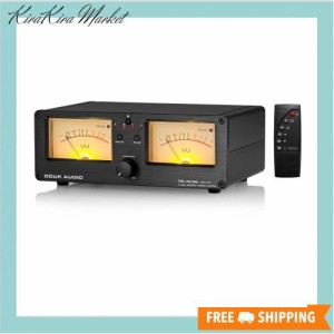 Douk Audio VU3 デュアル アナログ VU メーター, 2 ウェイ アンプ/スピーカー スイッチ, DB パネルディスプレイ オーディオ スイッチャー