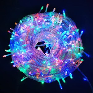 LEDイルミネーションライト 500球 30m クリスマス飾り 8パターン 部屋 LED電飾 屋外 防水 パーティー・イベント装飾 記憶機能付き 複数連