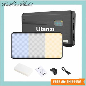 Ulanzi VL200 LEDビデオライト 撮影用 2500K-9000K 無段階調光 撮影照明 Type-C 充電式 小型 軽量 超薄型 持ち運び便利 5000mAh ミニ 商