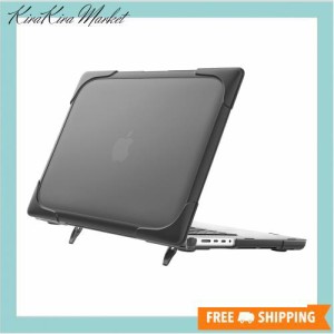 ProCase MacBook Pro 16 ケース 2023 M2 A2780 2022 2021 A2485 M1 Pro 対応 半透明マットカバー 耐衝撃ハードシェル 保護カバー スタン