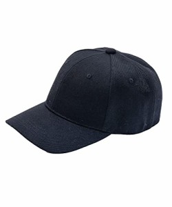 [STREAM] キャップ メンズ 無地 帽子 UVカット CAP 深めタイプ お手入れ簡単 ポリエステル100％ ランニング スポーツ 野球帽 (ブラック)