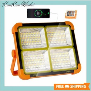 【ARREBOL 】投光器 led 投光器 led 充電式 作業灯 充電式 led ランタン 100W 明るい IP66防水 ４つ点灯モード＆無段階調光機能 ソーラー